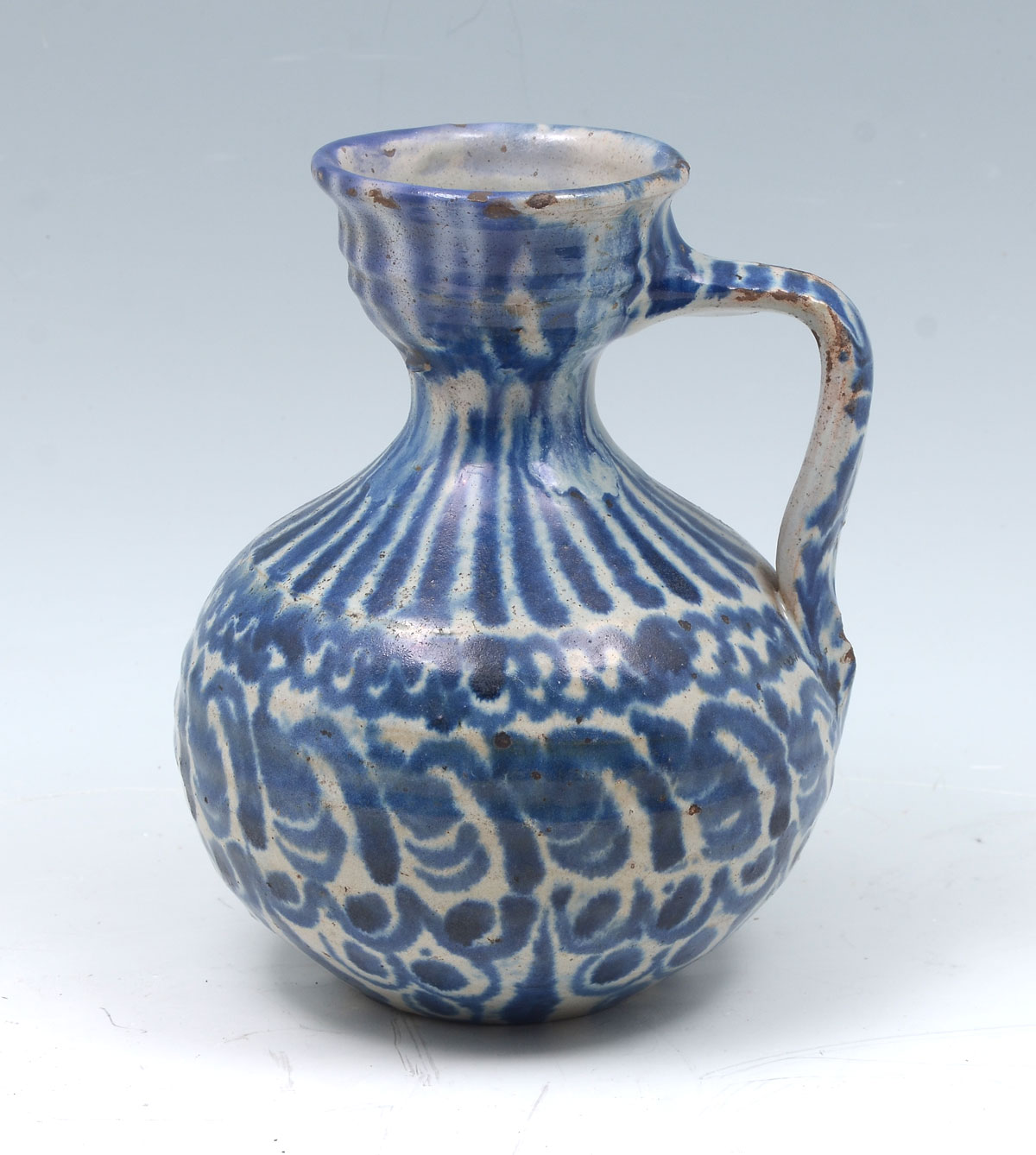 EARLY CHINESE BLUE & WHITE PITCHER: