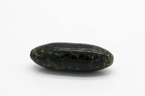 EARLY CHINESE EMERALD GREEN JADE