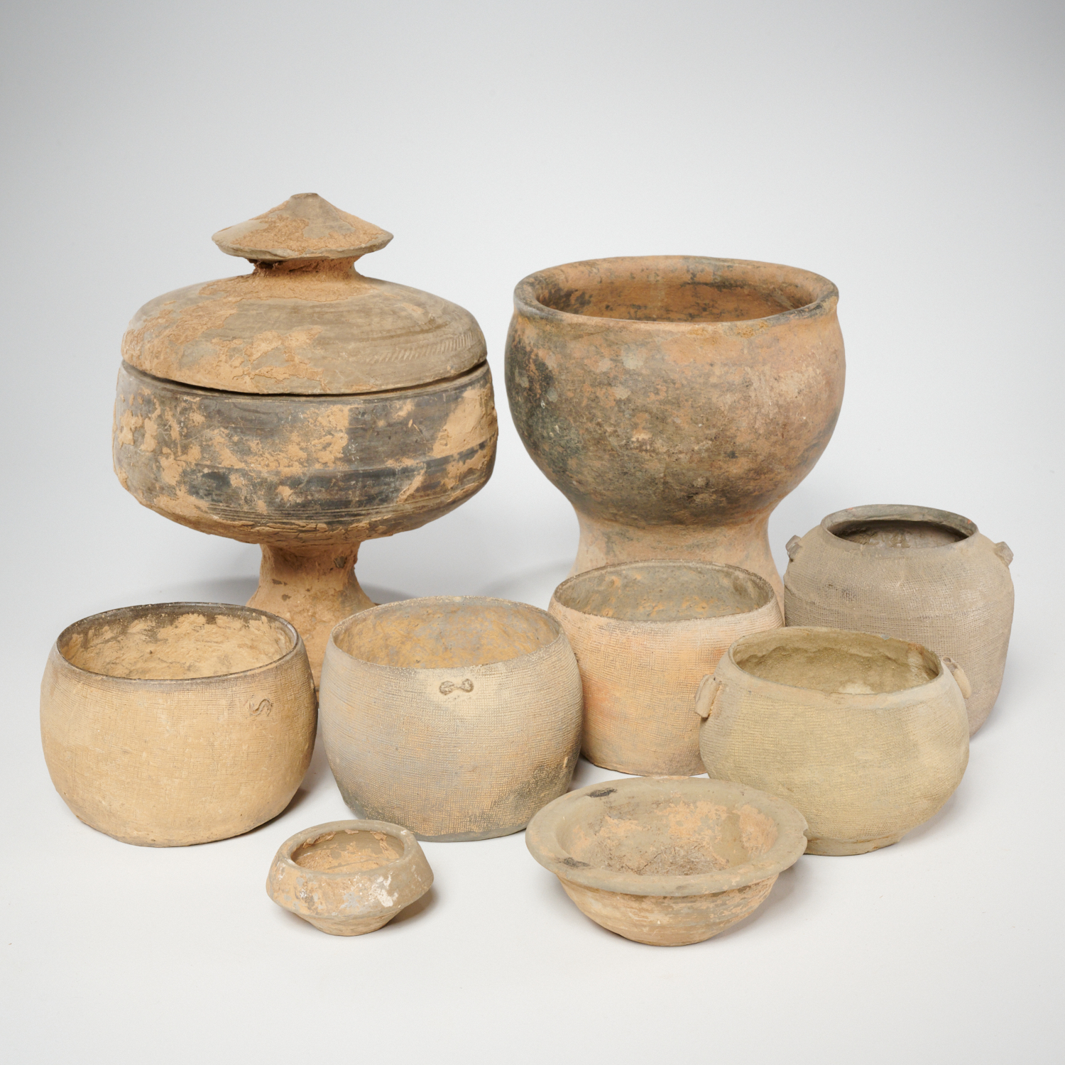 EARLY CHINESE GREY EARTHENWARE