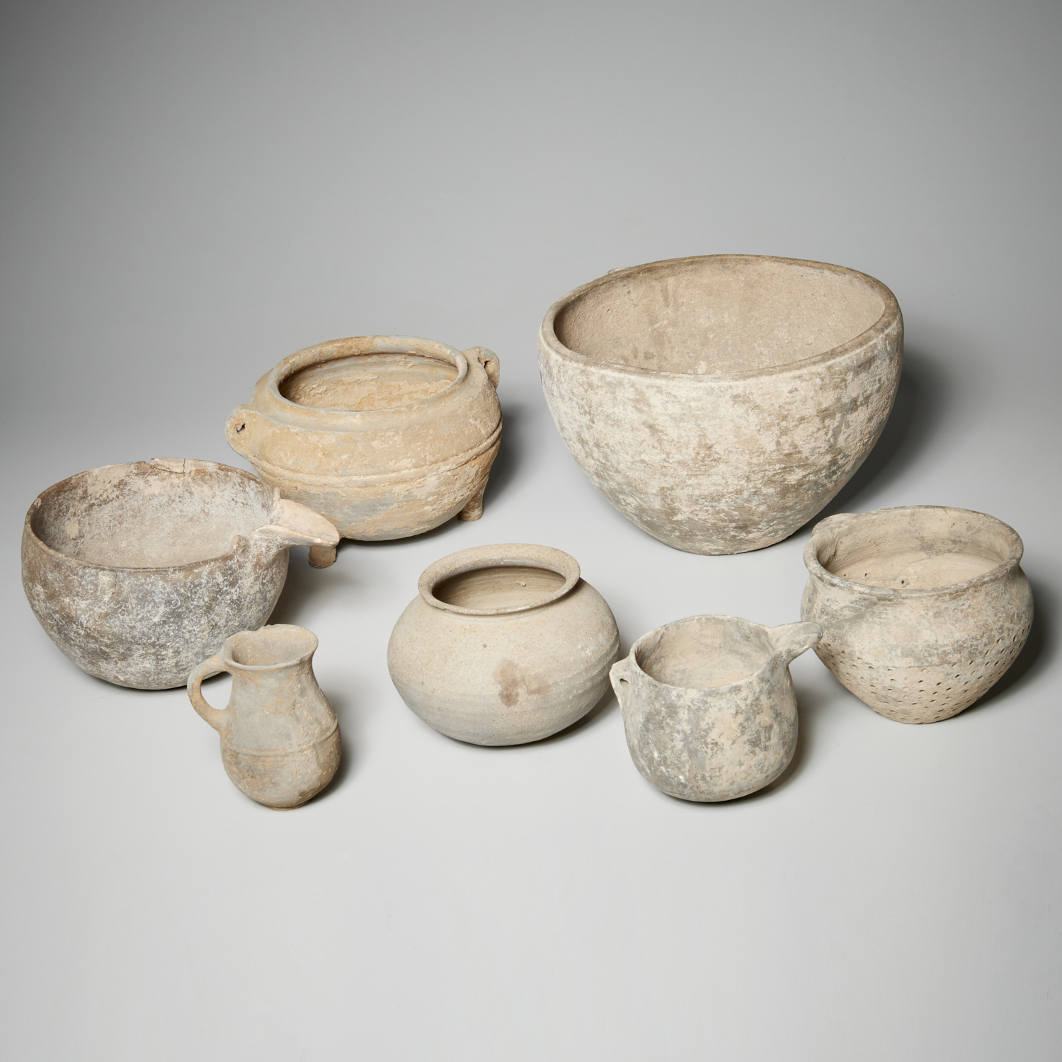 EARLY CHINESE GREY EARTHENWARE