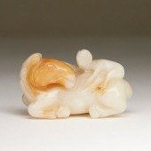 EARLY CHINESE JADE CARVING OF