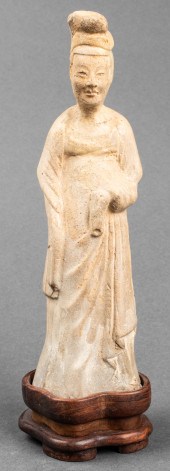EARLY CHINESE TANG STRAW GLAZE