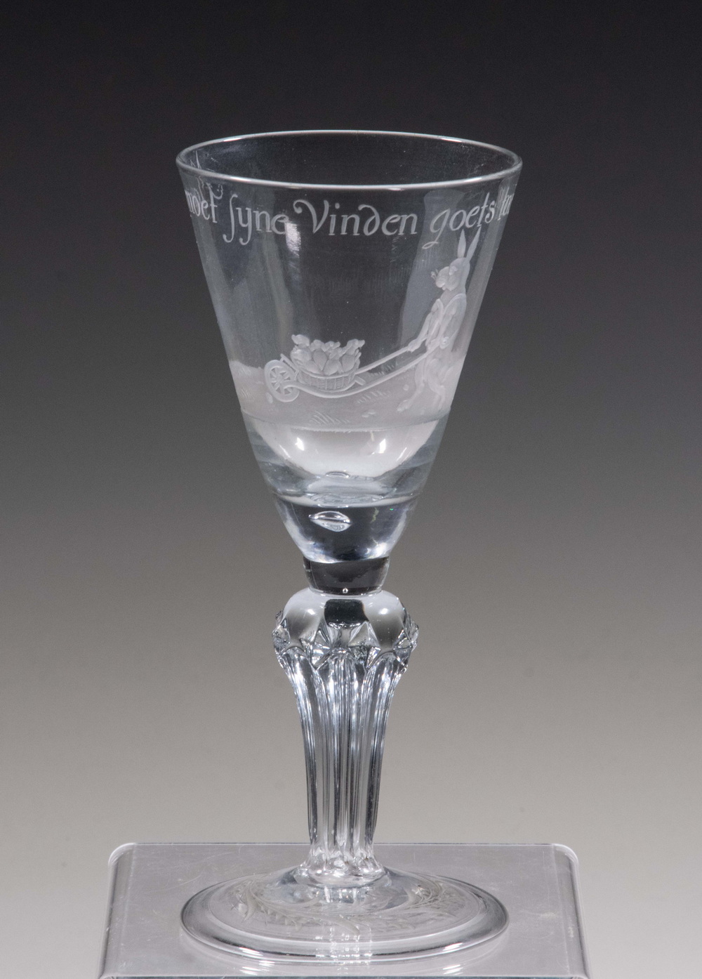 EARLY CONTINENTAL ENGRAVED GLASS