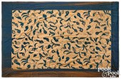 EARLY CREWELWORK CURTAIN, LATE