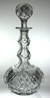 EARLY CUT GLASS DECANTER BY LI