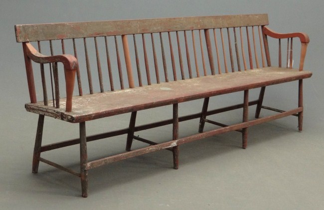 Early Deacon bench. 8' W.