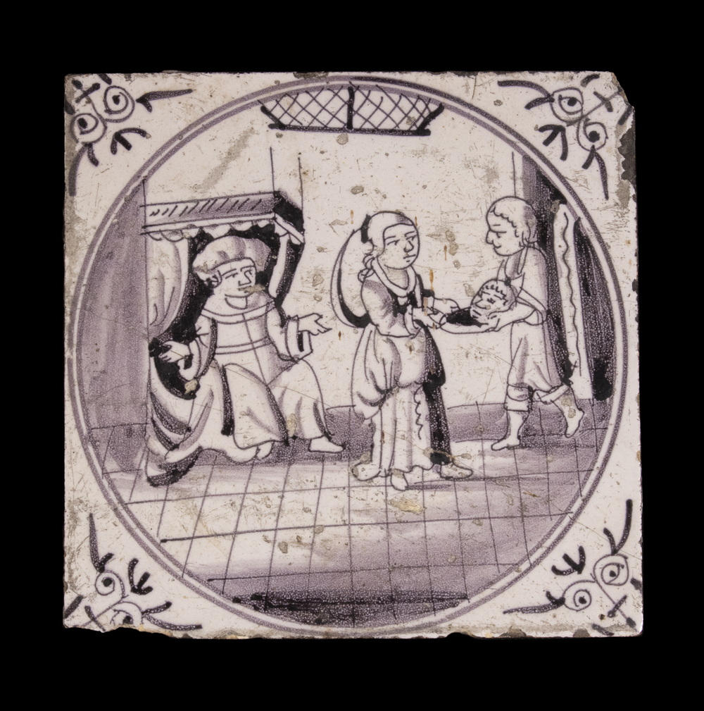 EARLY DELFT PICTORIAL TILE 18th