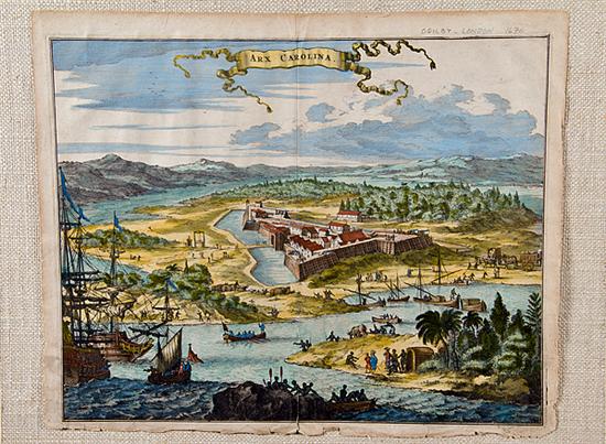 Early depiction of Arx Carolina