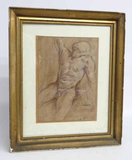 Early drawing of a nude. Sight 15''