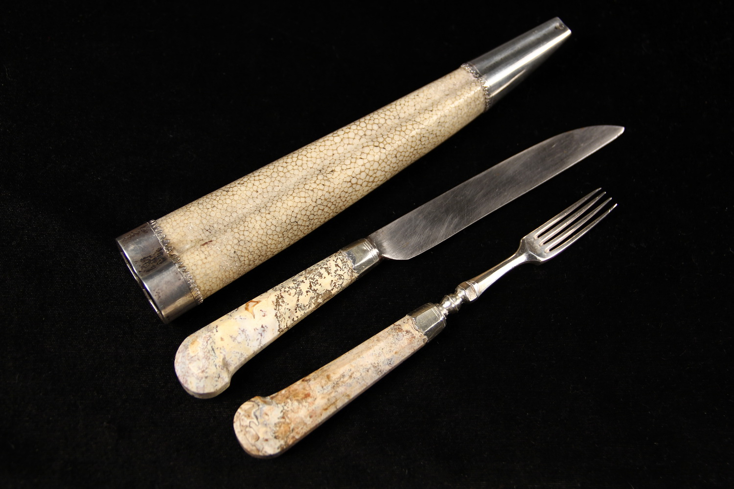 EARLY DUTCH CUTLERY SET Silver Fork