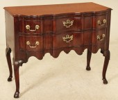 EARLY DUTCH MAHOGANY SHAPED FR