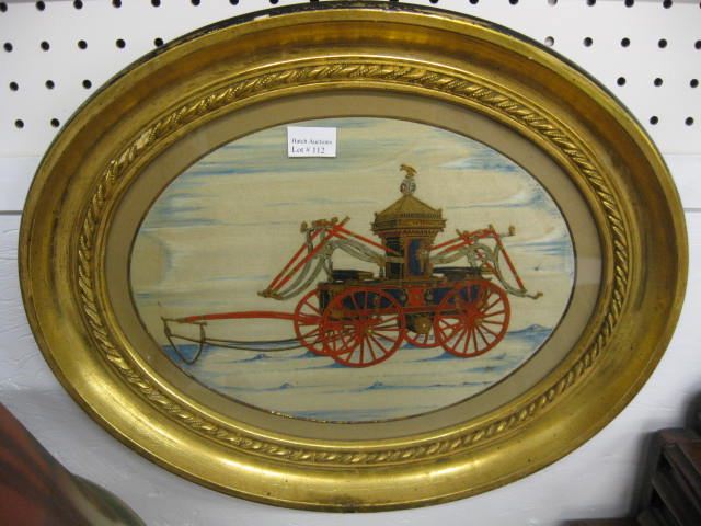 Early Embroidered Silk Picture of a