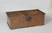 EARLY ENGLISH CARVED OAK BIBLE