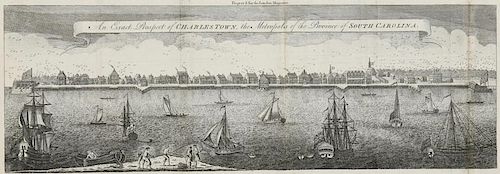 EARLY ENGLISH ENGRAVED MAP OF