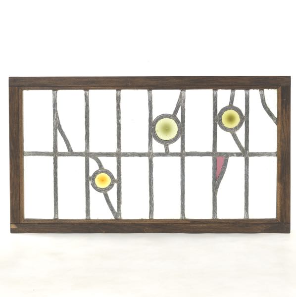 EARLY ENGLISH LEADED GLASS WINDOW