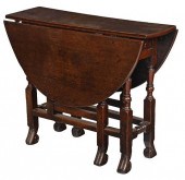 EARLY ENGLISH OAK GATE LEG TAB