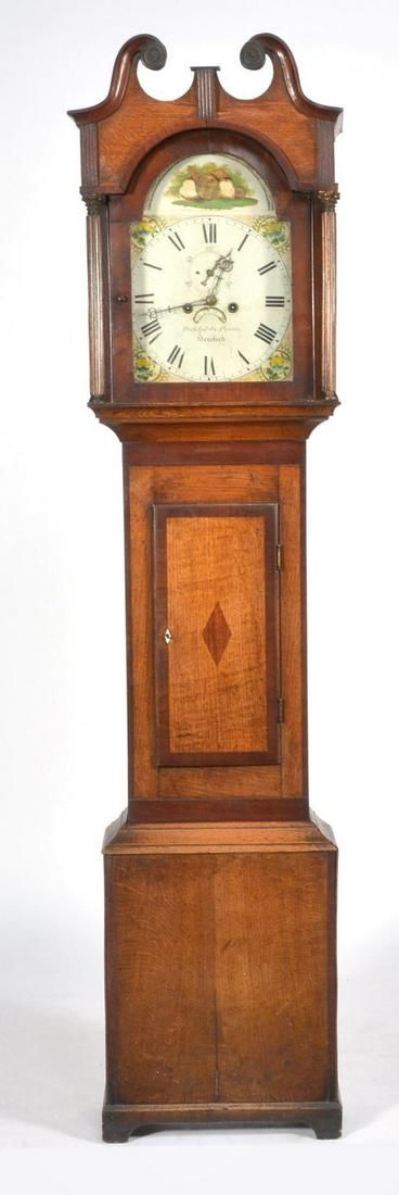 EARLY ENGLISH TALL CLOCK, 19TH