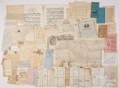 EARLY EPHEMERA INCLUDING LETTE