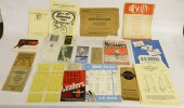 Early Ephemeral lot. Catalogs
