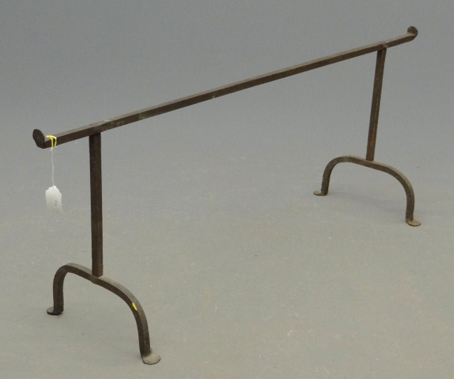 Early fireplace crane. 58'' W