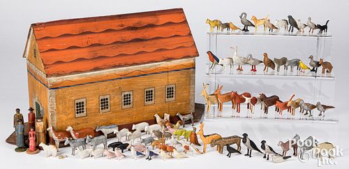 EARLY FLAT BOTTOM NOAH'S ARK,