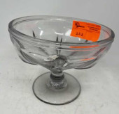 EARLY FLINT GLASS COMPOTE RING
