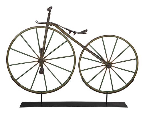 EARLY FOLK ART IRON AND PAINTED