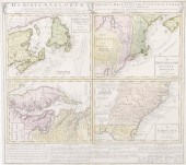 Early four-part map of Colonia