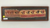 EARLY FRAMED PERUVIAN TEXTILE