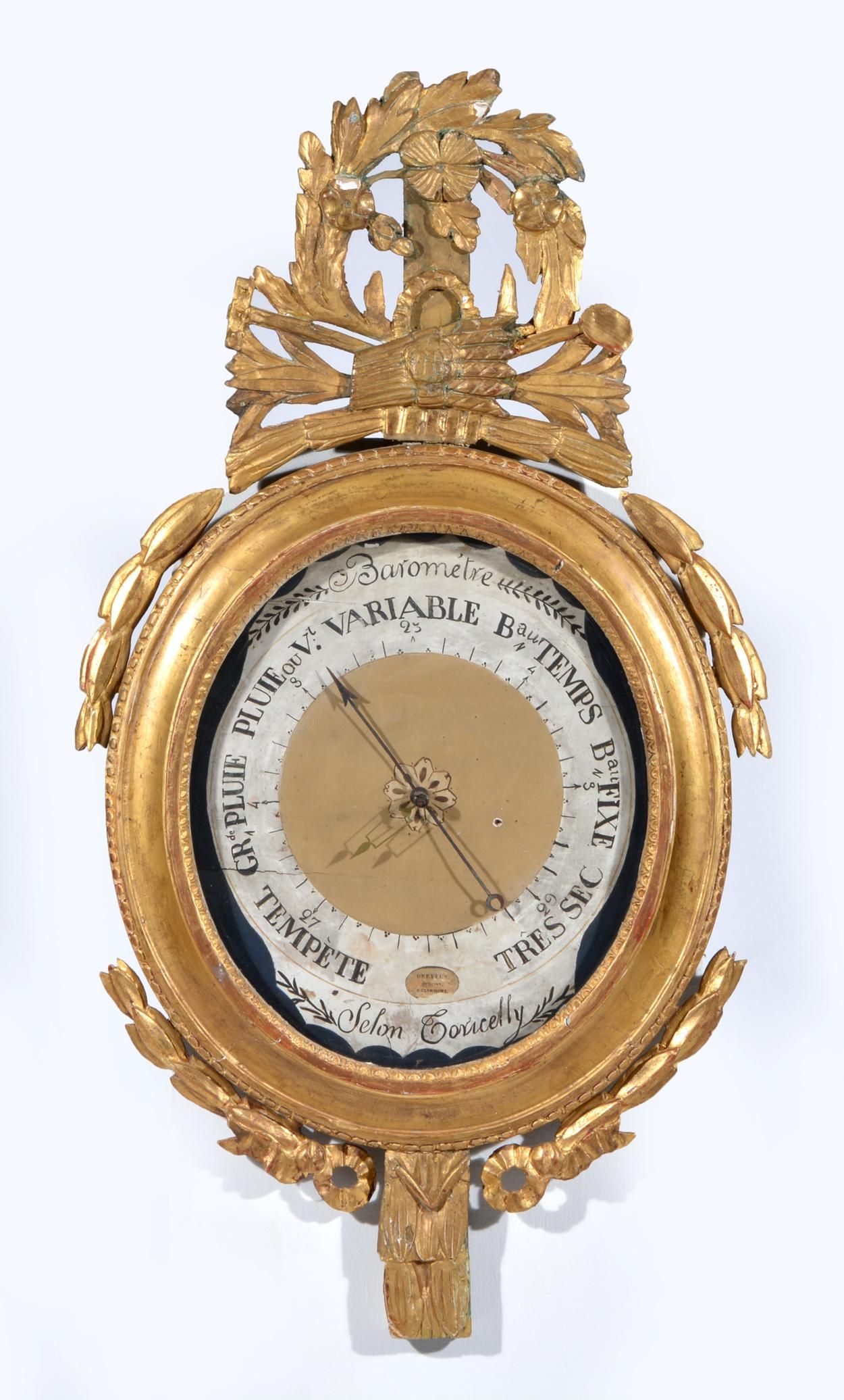 EARLY FRENCH BAROMETER, 18TH/