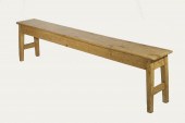 EARLY FRENCH SCRUBBED PINE BEN