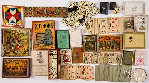 EARLY GAMES, CARDS, DOMINOES,