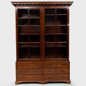 EARLY GEORGE III MAHOGANY LIBR