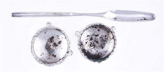 Early Georgian sterling pair of