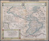 EARLY GERMAN MAP OF THE AMERIC