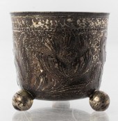 EARLY GERMAN SILVER BEAKER, 17