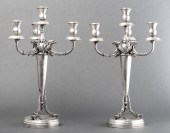 EARLY GERMAN SILVER CANDELABRA