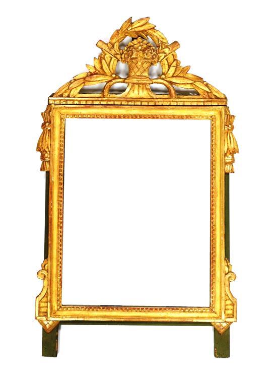 EARLY GILTWOOD COURTING MIRROR,