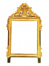 EARLY GILTWOOD COURTING MIRROR