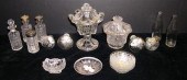 Early glass including: two pai