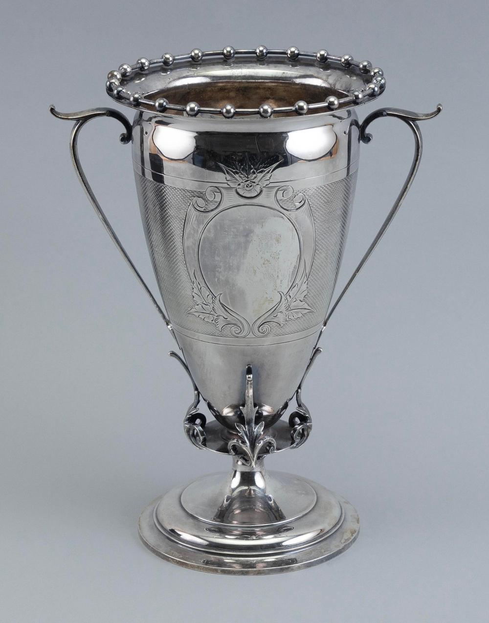 EARLY GORHAM COIN SILVER LOVING CUP