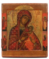 EARLY GREEK ICON - 18th c Gree