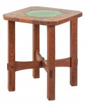 EARLY GUSTAV STICKLEY TABOURET