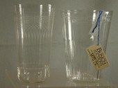 Early hand blown etched flip,
