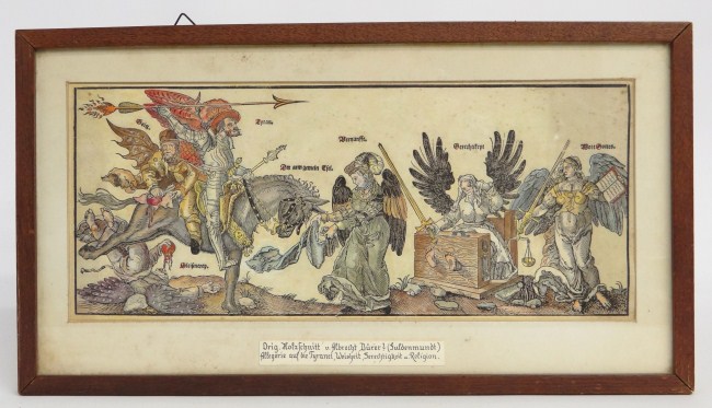 Early hand colored Albrecht Durer
