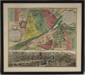 EARLY HAND COLORED MAP OF FLOR