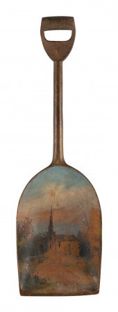 EARLY HAND-HEWN GRAIN SHOVEL S