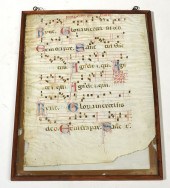 EARLY ILLUMINATED CHOIR MANUSC