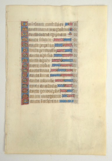 Early illuminated manuscript (on