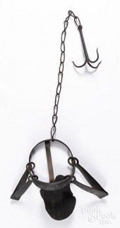 EARLY IRON ANIMAL TRAP.Early i